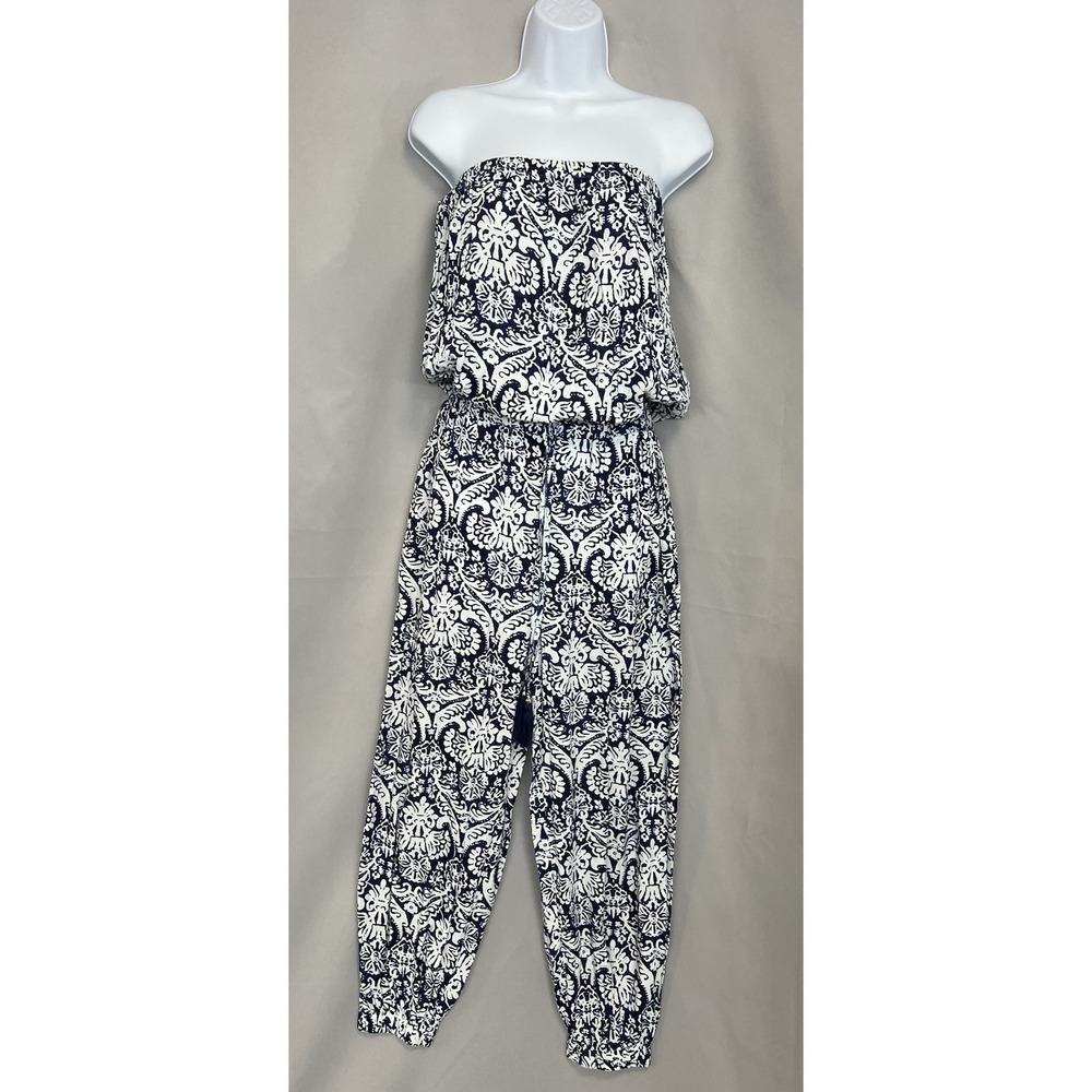 Blue Island Women's Swim Cover Jumpsuit Sz Medium